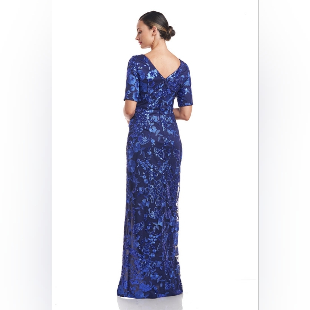 JS Collections "AYANA" Column Gown - Picture 5 of 16